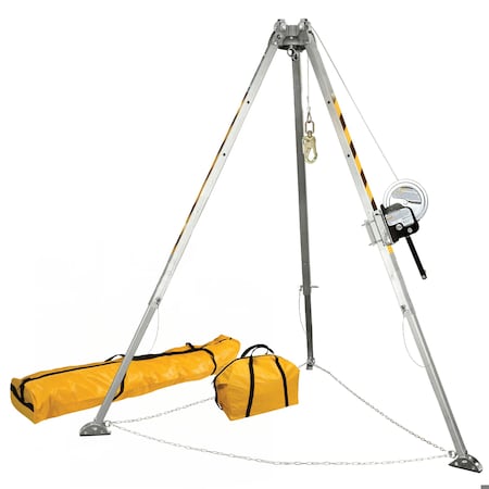 Falltech 8Ft TRIPOD KIT WITH 7297S WINCH AND 7507S